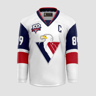 HC Slovan dres biely pánsky (2021-2022) - oficiálna replika s vyšívaným logom