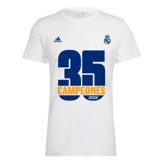 Adidas Real Madrid Campeones 35 tričko biele detské