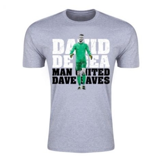 Manchester Unidited David de Gea tričko pánske šedé - SKLADOM