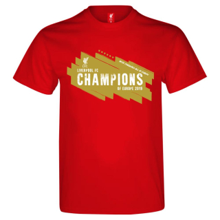 Liverpool FC Champions League Winners 2019 tričko červené pánske