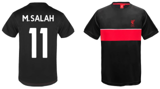 Liverpool FC M. SALAH tréningové tričko čierne detské