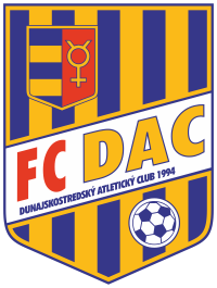 FC DAC 1904 Dunajská Streda nálepka 7,5 x 10 cm - SKLADOM