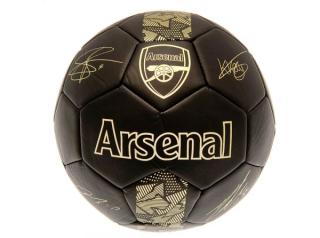 Arsenal futbalová lopta s podpismi čierna - SKLADOM