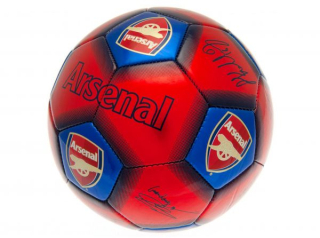 Arsenal futbalová lopta s podpismi červená - SKLADOM