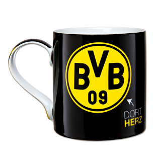 Borussia Dortmund BVB 09 hrnček čierny - SKLADOM