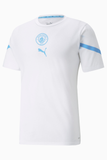 Puma Manchester City predzápasový dres biely pánsky 2021-2022
