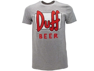 The Simpsons (Simpsonovci) Duff tričko šedé pánske - SKLADOM