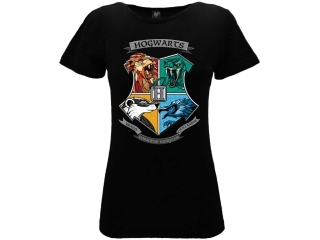 Harry Potter Hogwarts - Rokfort tričko čierne dámske