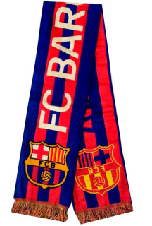 FC Barcelona pletený šál - SKLADOM