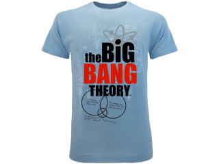 The Big Bang Theory - Teória veľkého tresku tričko bledomodré pánske