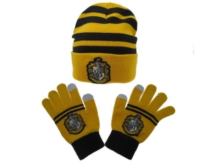 Harry Potter Hufflepuff - Bifľomor zimný set - čiapka + rukavice