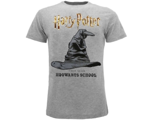 Harry Potter Sorting Hat - Triediaci klobúk tričko šedé pánske