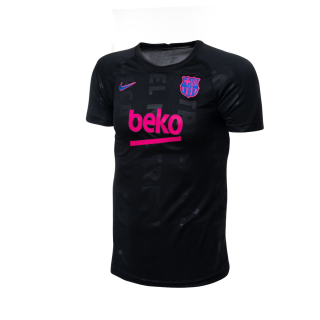 Nike FC Barcelona predzápasový dres čierny detský 2021-2022