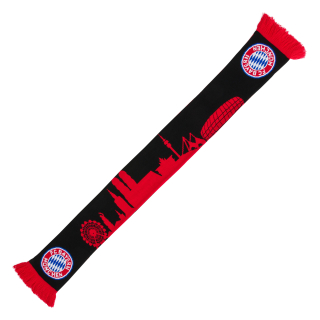 FC Bayern München - Bayern Mníchov pletený šál čierny