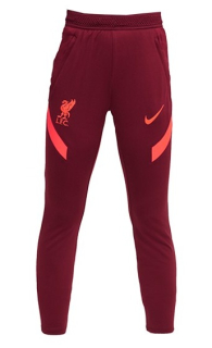 Nike Liverpool FC tréningové nohavice červené detské 2021-2022