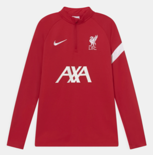 Nike Liverpool FC tréningová mikina červená detská 2021-2022