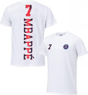 Paris Saint Germain FC - PSG Kylian Mbappé tričko biele pánske - SKLADOM