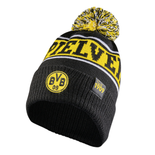 Borussia Dortmund BVB 09 zimná čiapka čierna - SKLADOM