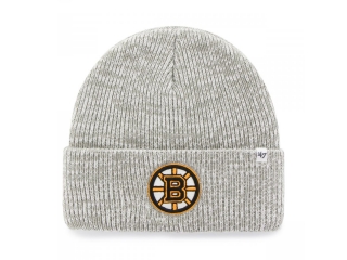 '47 Brand Boston Bruins pletená zimná čiapka šedá