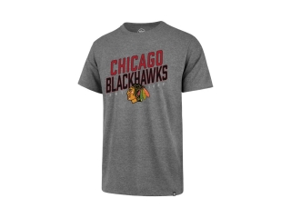 '47 Brand Chicago Blackhawks tričko šedé pánske