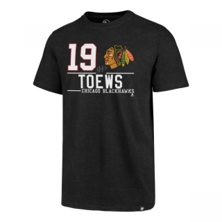 '47 Brand Chicago Blackhawks Jonathan Toews tričko čierne pánske