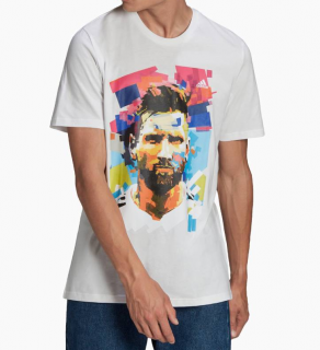 Adidas Lionel Messi tričko biele pánske