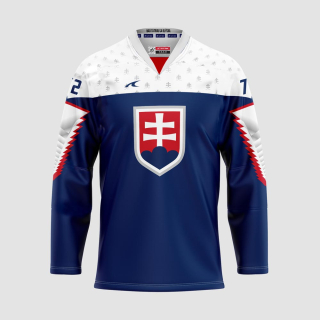 Slovakia Slovensko dres pánsky modrý + vlastné meno a číslo