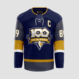 HC Slovan 100 rokov AUTENTICKÝ dres modrý pánsky (2021-22) +vlastné meno a číslo