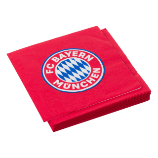 FC Bayern München - Bayern Mníchov papierové servítky červené