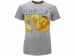 The Simpsons (Simpsonovci) Homer tričko šedé pánske - SKLADOM