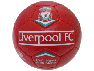Liverpool FC futbalová lopta červená