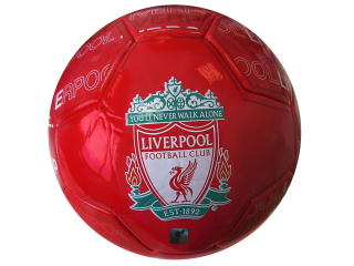 Liverpool FC futbalová lopta červená