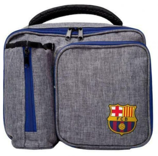 FC Barcelona obedová taška šedá
