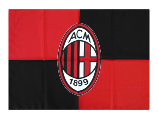 AC Miláno (AC Milan) zástava / vlajka - SKLADOM