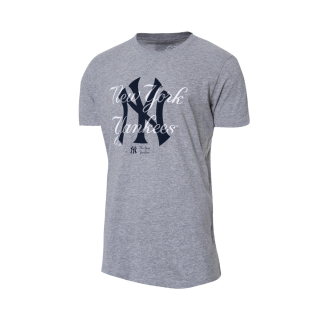 New York Yankees tričko šedé pánske