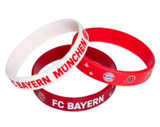 FC Bayern München - Bayern Mníchov náramky detské (3 ks v balení)