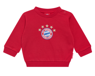 FC Bayern München - Bayern Mníchov mikina červená detská (kojenecká)