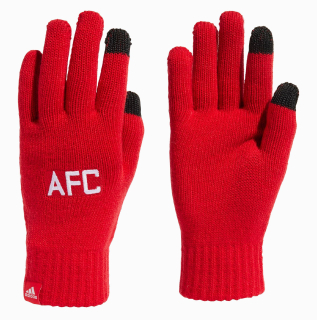 Adidas Arsenal pletené rukavice červené