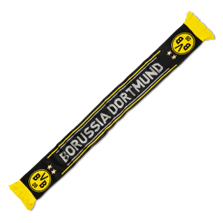 Borussia Dortmund BVB 09 pletený šál čierny