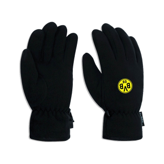 Borussia Dortmund BVB 09 flísové rukavice čierne