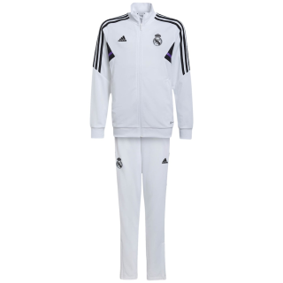 Adidas Real Madrid súprava biela detská - bunda + nohavice 2022-2023