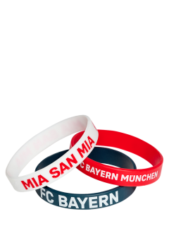 FC Bayern München - Bayern Mníchov náramky (3 ks v balení) - SKLADOM