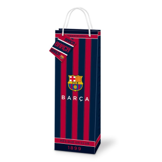 FC Barcelona darčeková taška na fľašu - SKLADOM