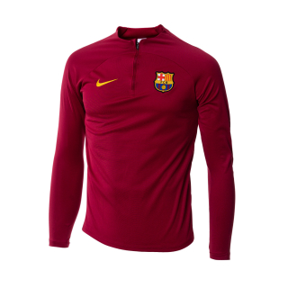 Nike FC Barcelona tréningová mikina červená detská 2022-2023