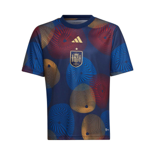 Adidas Španielsko predzápasový dres detský 2022-2023
