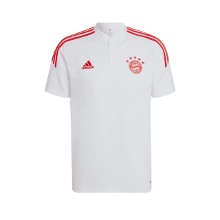 Adidas FC Bayern München - Bayern Mníchov polokošeľa biela pánska