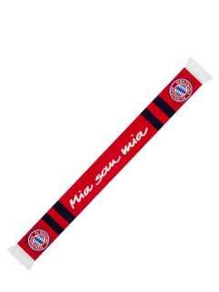 FC Bayern München - Bayern Mníchov Mia sa mia pletený šál červený - SKLADOM