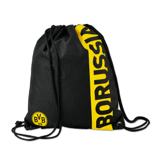 Borussia Dortmund BVB 09 taška na chrbát / vrecko na prezúvky čierne - SKLADOM