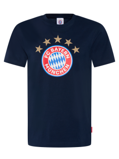 FC Bayern München - Bayern Mníchov tričko tmavomodré pánske - SKLADOM