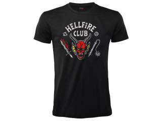 Stranger Things - Hellfire Club tričko čierne pánske